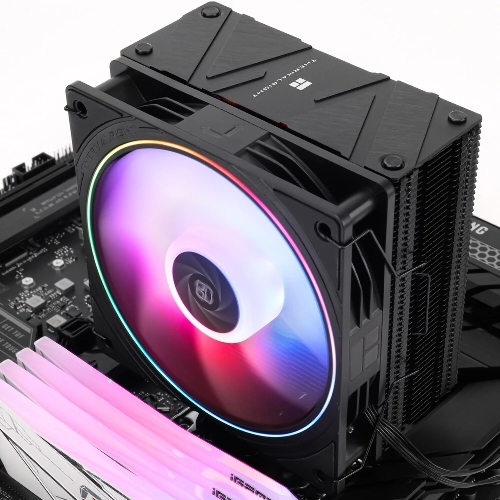 Устройство охлаждения(кулер) Thermalright Assassin Spirit 120 Soc-AM5/AM4/1151/1200/1700 черный 4-pin 25.6dB Al+Cu 900gr Ret (AS120-EVO)