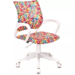 Кресло Бюрократ BuroKIDS 1 W мультиколор, ткань, 120 кг