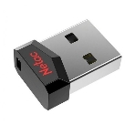 Флешка USB Netac UM81 (NT03UM81N-004G-20BK), 4Gb, USB 2.0, R/W 30/10, черный/красный