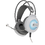 Гарнитура Oklick HS-L300G белый, проводная, 3.5 мм, подсветка