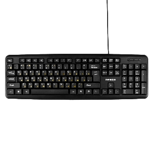 Клавиатура Гарнизон GK-100L проводная, USB Type-A, чёрный