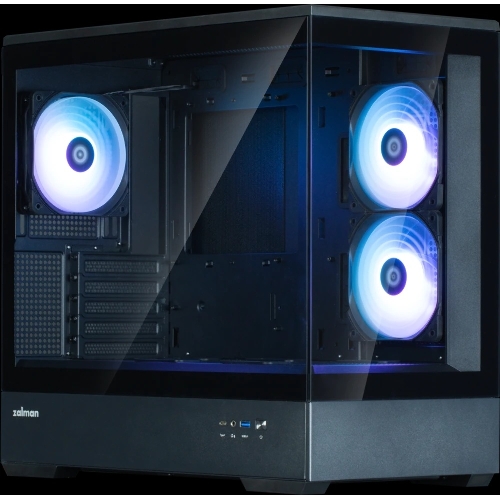 Компьютерный корпус ZALMAN P30 V2, MATX, черный, WINDOW, 2x3.5