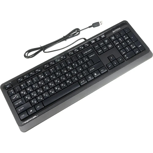 Клавиатура проводная A4Tech Fstyler FK10, USB, черный/серый
