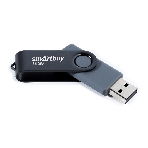 Флешка USB Smartbuy Twist Black (SB016Gb2TWK), 16Gb, USB 2.0, R/W 15/5, черный