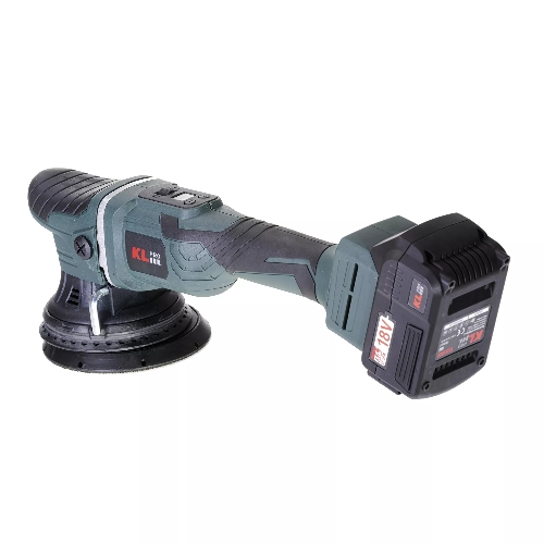 Профессиональная полировальная машина бесщеточная KLPRO KLPS18B-50 125мм (18В, Li-ion-2шт, 5.0А·ч, З/У - 4А, сумка)