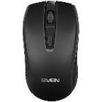 Мышь беспроводная SVEN RX-220W черный, 1600 dpi, радиоканал, USB, кнопки - 4