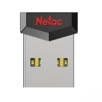 Флешка USB Netac UM81 (NT03UM81N-004G-20BK), 4Gb, USB 2.0, R/W 30/10, черный/красный