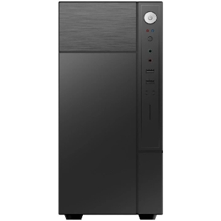 Компьютерный корпус с блоком питания 450Вт./Case Forza mATX case, black, w/PSU 450W 12cm, w/2xUSB 2.0, w/pwr cord, w/o FAN