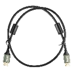 Кабель аудио-видео Buro HDMI (m)/HDMI (m) 1м. феррит.кольца Позолоченные контакты черный (BHP-HDMI-2.1-1G)