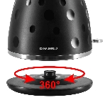 Чайник электрический Maunfeld MFK-647BK черный с хромированными элементами