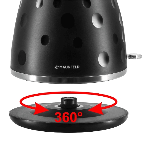 Чайник электрический Maunfeld MFK-647BK черный с хромированными элементами