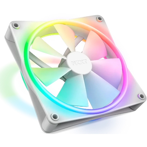 Вентилятор для корпуса Case Cooler NZXT F140 RGb Duo (140x140x25мм, 4-pin PWM, RGb, 84.75CFM, 36dBA, 1800RPM, белый)