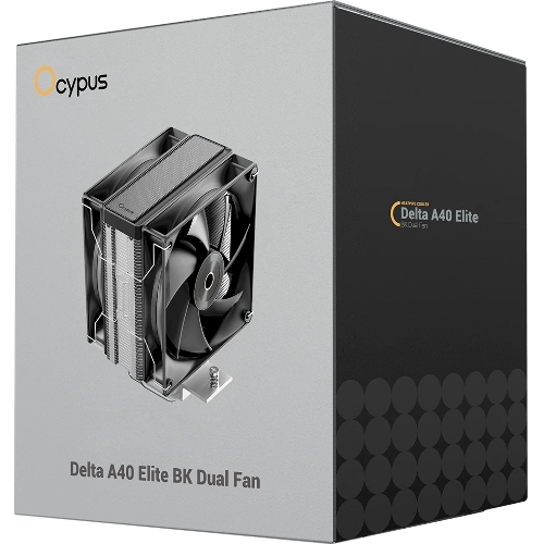 Кулер для процессора Ocypus Delta A40 Elite BK Dual Fan (Delta-A40-BK2NNWN00X-GL)