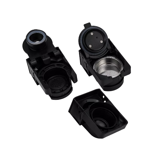 Кофеварка Polaris PCM 2020 3-in-1 черный/нержавеющая сталь, исп. кофе - молотый/капсулы, 0.8 л, 1450 Вт, 20 бар