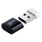 Флешка USB Smartbuy LARA Black (SB64GbLARA-K), 64Gb, USB 2.0, R/W 15/5, черный/белый