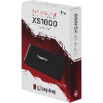 Внешний SSD Kingston XS1000, 1Tb, USB Type-C 3.1, R/W 1050 МБ/с/ 1000 МБ/с черный