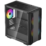 Компьютерный корпус DeepCool CC360 ARGb (R-CC360-BKAPM3-G-1) (mATX, без БП, 2xUSB, с окном)