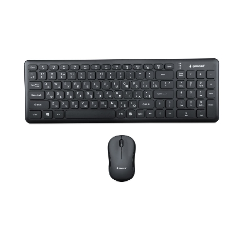 Комплект клавиатура+мышь Gembird KBS-9200 беспроводной, USB, 1000 DPI, чёрный
