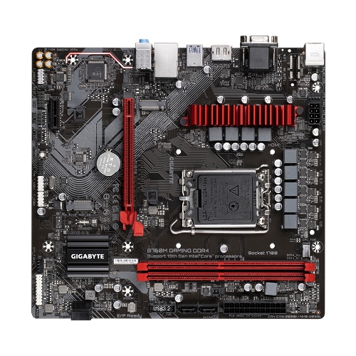Материнская плата Gigabyte B760M GAMING DDR4, LGA 1700, Intel B760, 2xDDR4, 4xSATA, 2xM.2, 1xPCIe 4.0 x16, 1xPCIe x1, 1xHDMI, 1xDP, 1xVGA, 1x 2.5Gb LAN, 2xUSB-A 2.0, 3xUSB-A 3.2 Gen 1, 1xUSB-C 3.2 Gen 1, 3x3.5 мм, 7.1, mATX