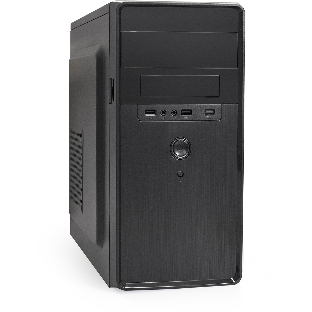Компьютерный корпус Minitower ExeGate EX286412RUS BA-309 (mATX, без БП, 2хUSB, HD аудио, черный)