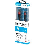 Кабель Maxvi MC-05M red USB-A - microUSB, 2A ток макс. нагрузки 2А, макс. напряжение 5V; стандарт USB 2.0; длина 1м, оплетка TPU, металлические корпуса разъемов, цвет красный
