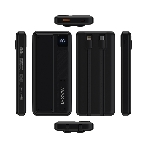 Портативный аккумулятор Maxvi PB10-10 10000 мАч, 2A USB + кабели: Type-C/Lightning