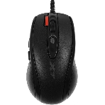Мышь проводная + коврик A4Tech X-7120 черный, 2000 dpi, USB, кнопки - 7