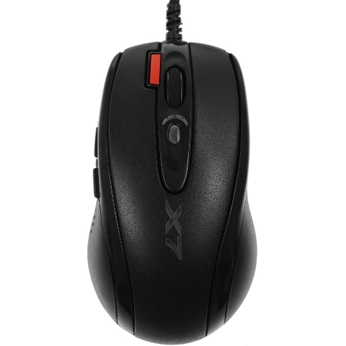 Мышь проводная + коврик A4Tech X-7120 черный, 2000 dpi, USB, кнопки - 7