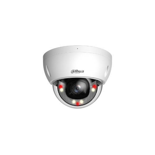 Уличная купольная IP-видеокамера Dahua DH-IPC-HDBW2449EP-S-IL-0280B Smart Dual Light с ИИ 4Мп, 1/2.9” CMOS, объектив 2.8мм, видеоаналитика, ИК до 30м, LED до 30м, IP67, корпус: металл