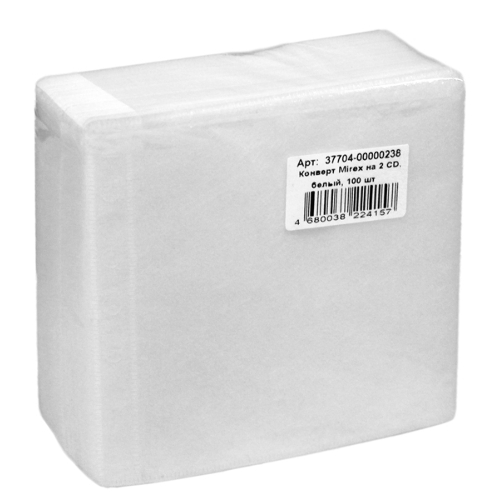 Конверт Mirex на 2CD белый (100 шт.)