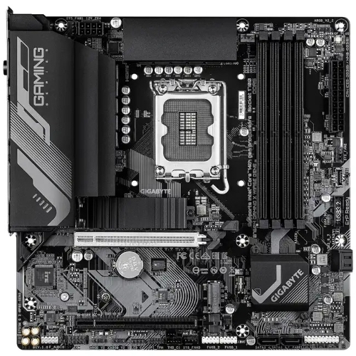 Материнская плата Gigabyte B760M GAMING X WIFI6E GEN5, LGA1700, Intel B760, 4xDDR5, 4xSATA, 2xM.2, 1xPCIe 5.0 x16, 1xPCIe 3.0 x4, 1xHDMI, 1xDP, 1x2.5Gb LAN, Wi-Fi 6E, Bluetooth 5.3, 3xUSB-A 5Gbps, 5xUSB-A 2.0, 3x3.5 мм, 7.1, mATX