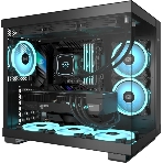 Компьютерный корпус без блока питания Case PCCooler C3T500 ARGB BK, Midi-Tower, TG, 6x120мм ARGB, 1xUSB-C 3.1 + 2xUSB-A 3.0, ATX, mATX, mITX черный