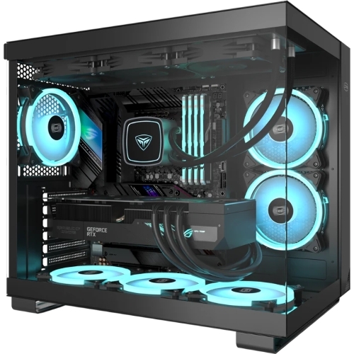 Компьютерный корпус без блока питания Case PCCooler C3T500 ARGB BK, Midi-Tower, TG, 6x120мм ARGB, 1xUSB-C 3.1 + 2xUSB-A 3.0, ATX, mATX, mITX черный