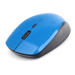 Мышь беспроводная Gembird MUSW-250-2 синий, 1600 dpi, радиоканал, USB, кнопки - 4