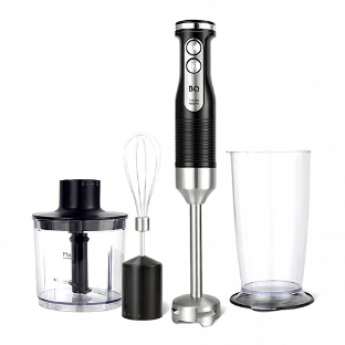 Блендер BQ HB522PS Black-Steel. 1000 Вт, 3 в1 Блендер + миксер + измельчитель