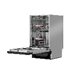 Встраиваемая посудомоечная машина Kuppersberg GHS 4520, High-Tech, 45 см, 10 комплектов, 6 программ, 3 корзины, конденсационная сушка, полная защита от протечек, индикатор отсутствия соли и ополаскивателя, отображение времени мытья, сенсорное управление, самодиагностика неисправностей, защита от детей, уровень шума 49 дб, энергоэффективность А