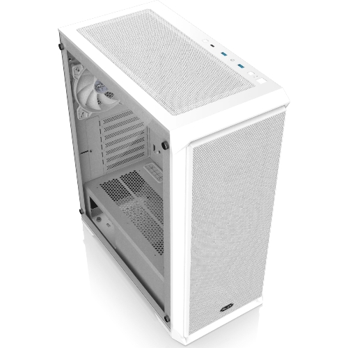 Корпус без блока питания Raijintek ARCADIA 41-MS4, Midi-Tower, TG, 1x120мм + 3x120мм ARGB, 2xUSB-A 3.0 + 1xUSB-C, ATX, mATX, mITX White