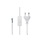 Сетевой шнур с выключателем Rexant 2х0,75 мм², 1,8 м белый