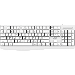 Клавиатура проводная Acer OKW301 (ZL.KBDCC.01B), USB, белый