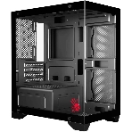 Компьютерный корпус Bloody BD-CC103 черный без БП mATX 7x120мм 1xUSB 2.0 1xUSB 3.0 audio bott PSU