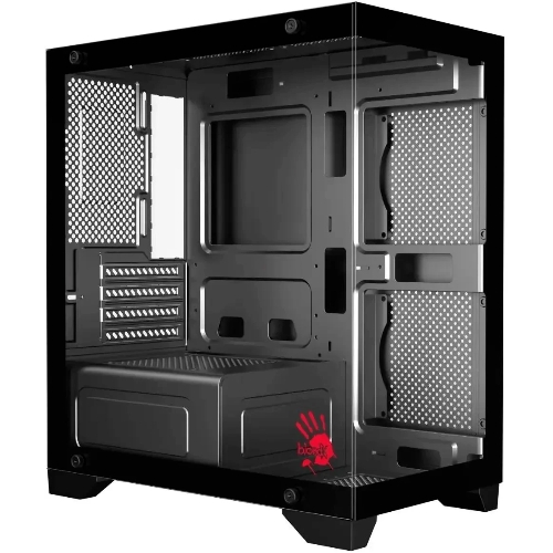 Компьютерный корпус Bloody BD-CC103 черный без БП mATX 7x120мм 1xUSB 2.0 1xUSB 3.0 audio bott PSU