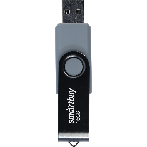 Флешка USB Smartbuy Twist Black (SB016Gb2TWK), 16Gb, USB 2.0, R/W 15/5, черный