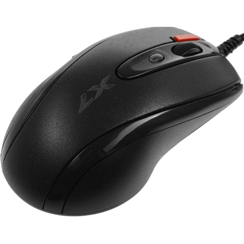 Мышь проводная + коврик A4Tech X-7120 черный, 2000 dpi, USB, кнопки - 7