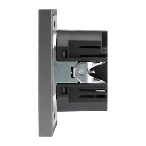 Розетка Kranz STRONG USB-A+Type-C 3А с функцией быстрой зарядки графит