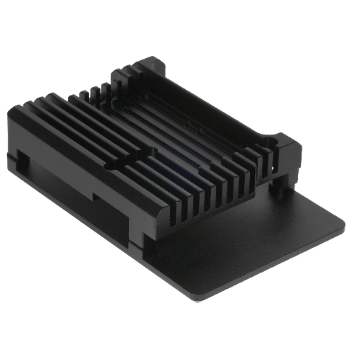 Корпус Qumo Aluminum case with double black fans, Raspberry Pi 4, black(RS010)