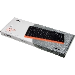 Клавиатура проводная A4Tech Fstyler FK10, USB, черный/оранжевый