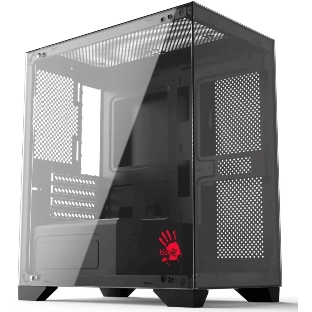 Компьютерный корпус Bloody BD-CC103 черный без БП mATX 7x120мм 1xUSB 2.0 1xUSB 3.0 audio bott PSU