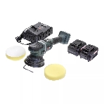 Профессиональная полировальная машина бесщеточная KLPRO KLPS18B-50 125мм (18В, Li-ion-2шт, 5.0А·ч, З/У - 4А, сумка)