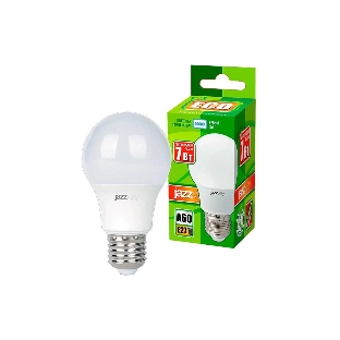 Лампа светодиодная JazzWay LED 7Вт Е27 220В 4000К PLED- ECO- A60 груша 1033185