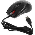 Мышь проводная + коврик A4Tech X-7120 черный, 2000 dpi, USB, кнопки - 7